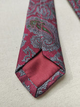 Afbeelding in Gallery-weergave laden, Caleffi Roma X Vivax London cravate paisley soie jacquard Made in England