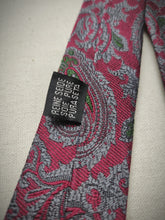 Afbeelding in Gallery-weergave laden, Caleffi Roma X Vivax London cravate paisley soie jacquard Made in England