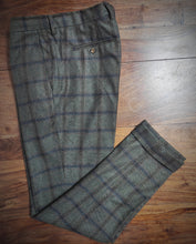 Afbeelding in Gallery-weergave laden, Laboratori Italiani pantalon à carreaux en laine et cachemire 52