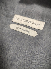 Afbeelding in Gallery-weergave laden, Suitsupply Soho pantalon bordeaux chevrons en laine et coton 48/M