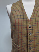 Charger l'image dans la galerie, Cyrillus gilet de costume vintage à carreaux en laine 48