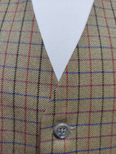 Charger l'image dans la galerie, Cyrillus gilet de costume vintage à carreaux en laine 48
