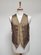 Charger l'image dans la galerie, Cyrillus gilet de costume vintage à carreaux en laine 48