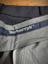 Afbeelding in Gallery-weergave laden, Burberrys costume croisé bleu marine en laine vierge 54