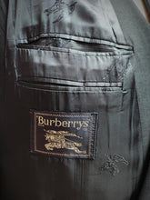 Afbeelding in Gallery-weergave laden, Burberrys costume croisé bleu marine en laine vierge 54