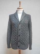 Charger l'image dans la galerie, Suitsupply cardigan torsadé col châle en laine et cachemire M
