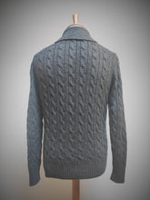 Charger l'image dans la galerie, Suitsupply cardigan torsadé col châle en laine et cachemire M