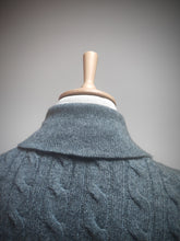 Charger l'image dans la galerie, Suitsupply cardigan torsadé col châle en laine et cachemire M
