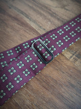 Charger l'image dans la galerie, Noeud papillon vintage bordeaux motif floral Made in Italy