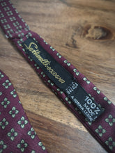 Charger l'image dans la galerie, Noeud papillon vintage bordeaux motif floral Made in Italy