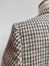 Charger l'image dans la galerie, Harris Tweed blazer vintage tweed pied de coq en pure laine vierge L