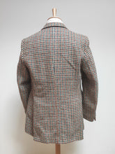 Charger l'image dans la galerie, Harris Tweed blazer vintage tweed pied de coq en pure laine vierge L
