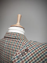 Charger l'image dans la galerie, Harris Tweed blazer vintage tweed pied de coq en pure laine vierge L