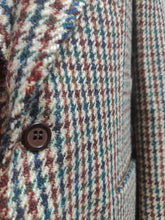 Charger l'image dans la galerie, Harris Tweed blazer vintage tweed pied de coq en pure laine vierge L
