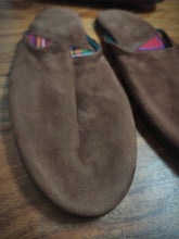 Charger l'image dans la galerie, Bowen mules de voyage en cuir marron Made in England 7 UK / 41 FR