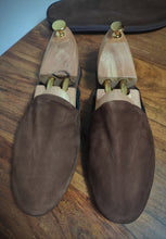 Charger l'image dans la galerie, Bowen mules de voyage en cuir marron Made in England 7 UK / 41 FR