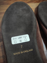 Charger l'image dans la galerie, Bowen mules de voyage en cuir marron Made in England 7 UK / 41 FR