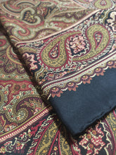 Lade das Bild in den Galerie-Viewer, Drake's carré foulard vintage 100% soie à motif floral Made in England