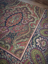 Lade das Bild in den Galerie-Viewer, Drake's carré foulard vintage 100% soie à motif floral Made in England
