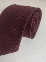 Load image into Gallery viewer, Davide Cenci cravate vintage en grenadine de soie bordeaux Made in Italy