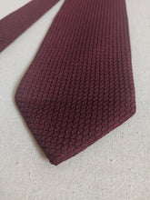 Load image into Gallery viewer, Davide Cenci cravate vintage en grenadine de soie bordeaux Made in Italy