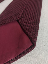 Load image into Gallery viewer, Davide Cenci cravate vintage en grenadine de soie bordeaux Made in Italy