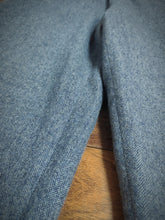 Afbeelding in Gallery-weergave laden, Verdera Luxury pantalon à chevrons 100% laine bleu gris chiné 50 Made in Italy