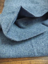 Afbeelding in Gallery-weergave laden, Verdera Luxury pantalon à chevrons 100% laine bleu gris chiné 50 Made in Italy