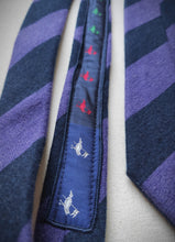 Carica l'immagine nel visualizzatore di Gallery, Façonnable cravate club en cachemire et soie Made in Italy