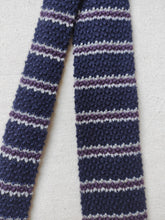 Carica l'immagine nel visualizzatore di Gallery, E. Marinella X Drumohr cravate tricot à rayures en soie et cachemire