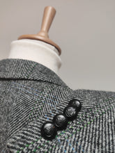Charger l'image dans la galerie, Harris Tweed X Barutti blazer tweed à chevrons 5XL / 64