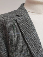 Charger l'image dans la galerie, Harris Tweed X Barutti blazer tweed à chevrons 5XL / 64