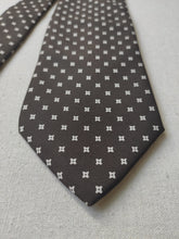 Charger l'image dans la galerie, Drake's cravate vintage marron en soie Made in England