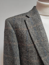 Charger l'image dans la galerie, Harris Tweed X Mario Barutti blazer chevrons à carreaux en laine 52