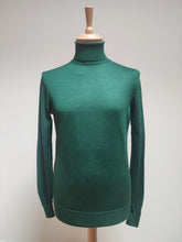Charger l'image dans la galerie, Suitsupply pull à col roulé vert en laine mérinos M