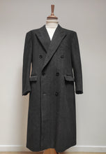 Afbeelding in Gallery-weergave laden, Manteau croisé vintage à chevrons 100% laine super 100's Loro Piana Made in Italy 54