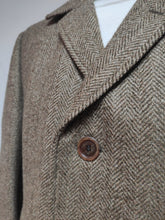 Charger l'image dans la galerie, Everlasting Cheviot X Everwell manteau à chevrons en pure laine peignée Made in France 50