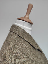 Charger l'image dans la galerie, Everlasting Cheviot X Everwell manteau à chevrons en pure laine peignée Made in France 50