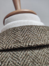 Charger l'image dans la galerie, Everlasting Cheviot X Everwell manteau à chevrons en pure laine peignée Made in France 50