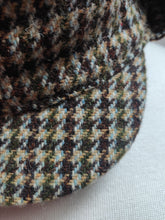 Charger l'image dans la galerie, Harris Tweed casquette tweed Sherlock Holmes Deerstalker 100% laine 62