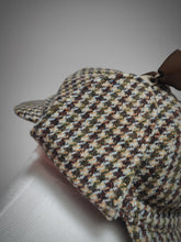 Charger l'image dans la galerie, Harris Tweed casquette tweed Sherlock Holmes Deerstalker 100% laine 62