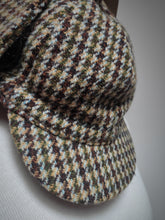 Charger l'image dans la galerie, Harris Tweed casquette tweed Sherlock Holmes Deerstalker 100% laine 62