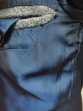 Charger l'image dans la galerie, Blazer vintage en tweed bleu gris en pure laine vierge Harris Tweed 46