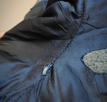 Charger l'image dans la galerie, Blazer vintage en tweed bleu gris en pure laine vierge Harris Tweed 46