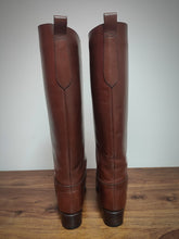 Charger l'image dans la galerie, Carmina Albaladejo bottes cavalières en cuir lisse marron 3,5 UK / 36 FR