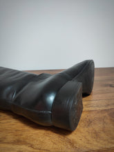 Charger l'image dans la galerie, Santoni bottes cavalières en cuir lisse noir Made in Italy 36,5 FR