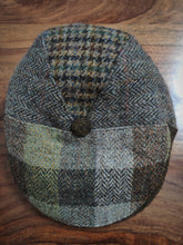 Charger l'image dans la galerie, Harris Tweed X Broswell casquette plate tweed patch en pure laine 56