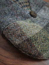 Charger l'image dans la galerie, Harris Tweed X Broswell casquette plate tweed patch en pure laine 56
