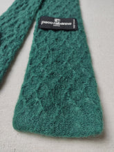 Charger l'image dans la galerie, Paco Rabanne Paris cravate large vintage en laine et mohair Made in France