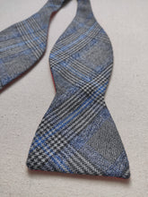 Charger l'image dans la galerie, Cinabre Paris noeud papillon Prince de Galles en laine et soie Made in France